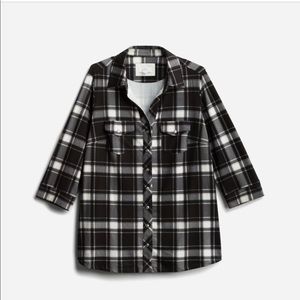 Market and Spruce button down Balsman Knit top.